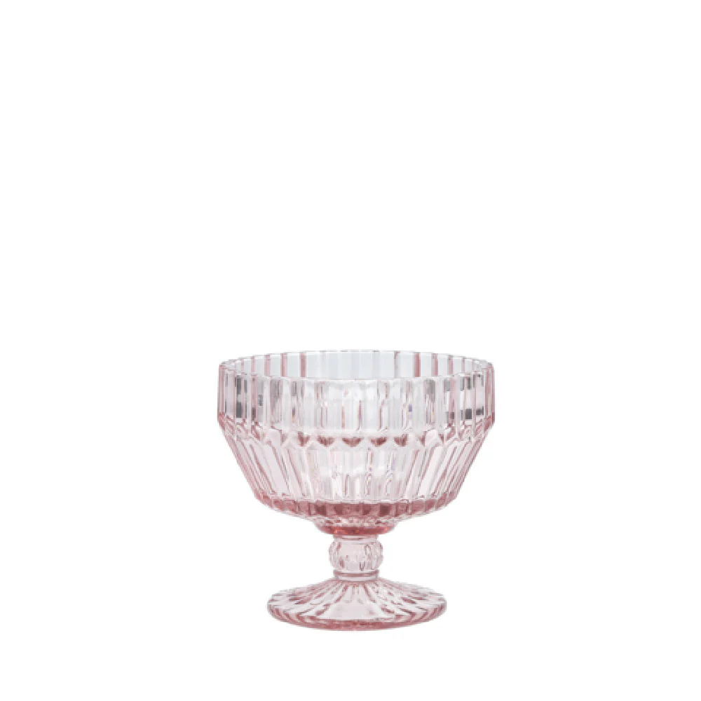 Fortessa ARCHIE.PK.02 Archie Pink Footed Dessert Bowl Glass 10 Oz. Dishwasher Safe (6 Each Per Case) Fortessa ARCHIE.PK.02 Archie Pink Footed Dessert Bowl Glass 10 Oz. Dishwasher Safe (6 Each Per Case)