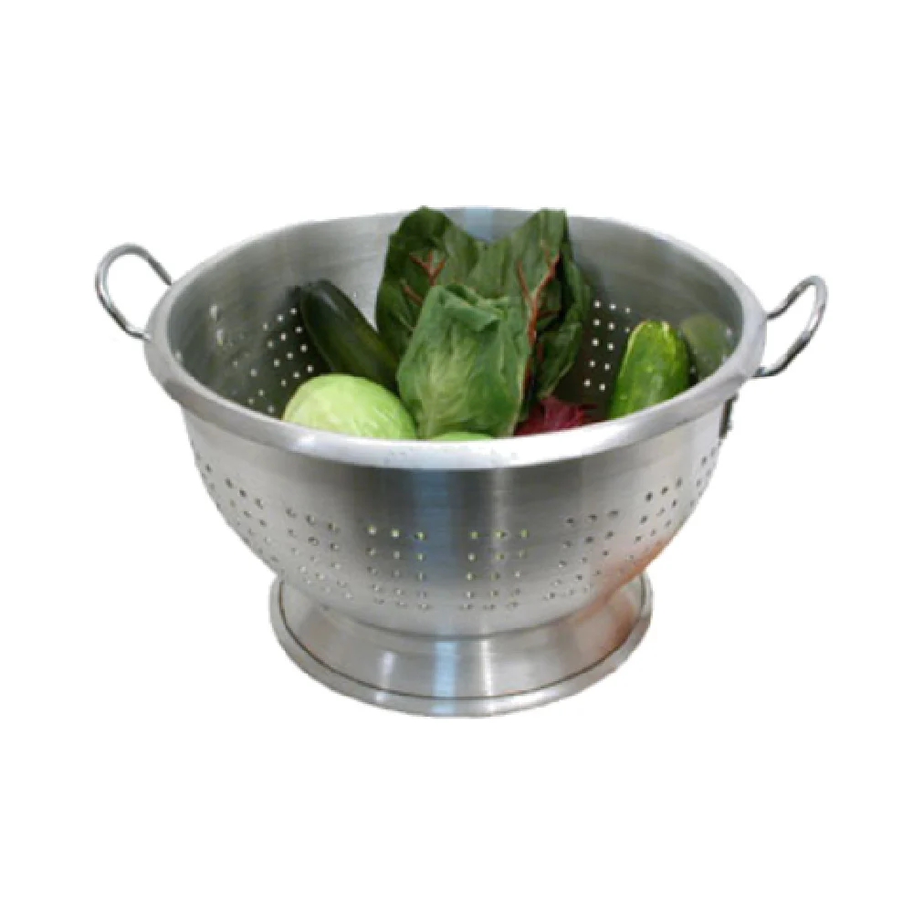 Town 37324 24 Quart Colander Heavy Duty Aluminum Large Riveted Handles Town 37324 24 Quart Colander Heavy Duty Aluminum Large Riveted Handles