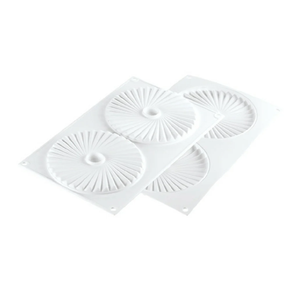 JB Prince MA279 4 Inch Plisse Mold 100ml Cavity Silicone Coated Made in Italy