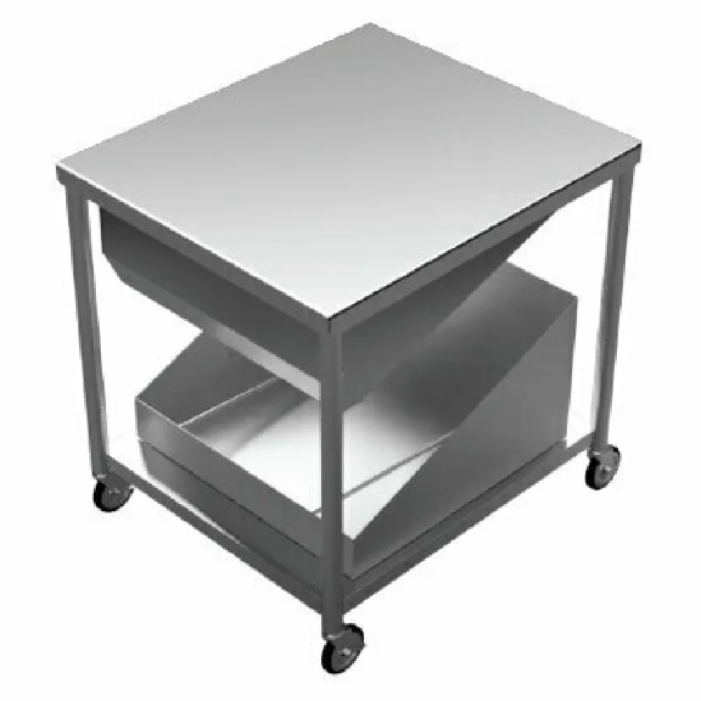 GSW USA DN-TBLS 34 Inch Glazing Table with Glazing Dipper and Basket Stainless Steel