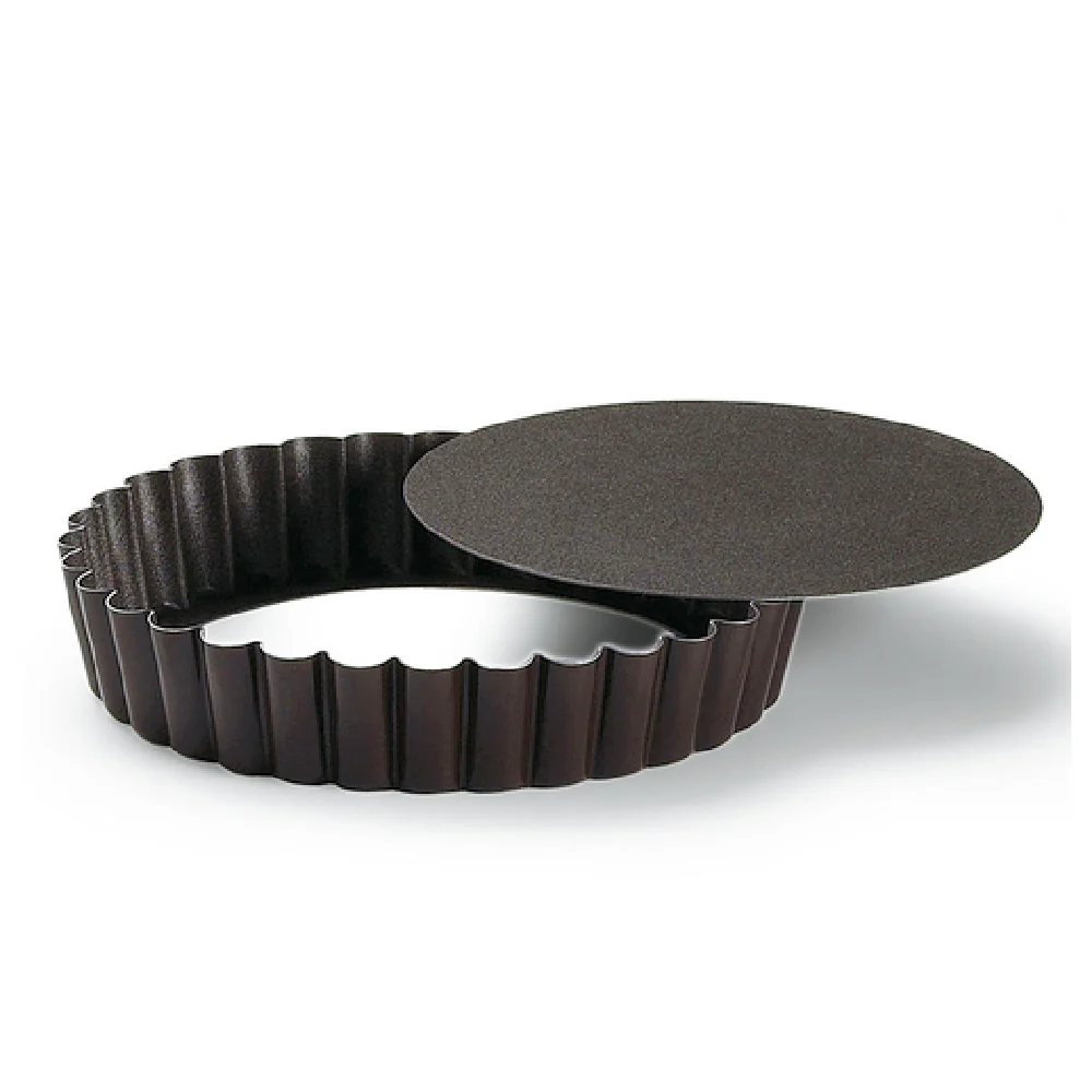 Louis Tellier 293470 4 Inch Round Tart Mold Non-stick and Removable Bottom