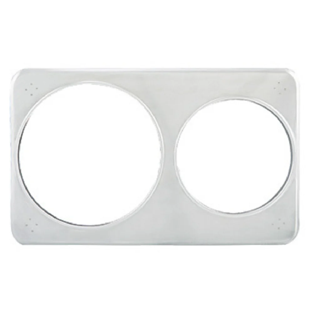 Winco ADP-608 21 Inch Adapter Plate with 6-3/8 Inch and 8-3/8 Inch Holes Stainless Steel Winco ADP-608 21 Inch Adapter Plate with 6-3/8 Inch and 8-3/8 Inch Holes Stainless Steel