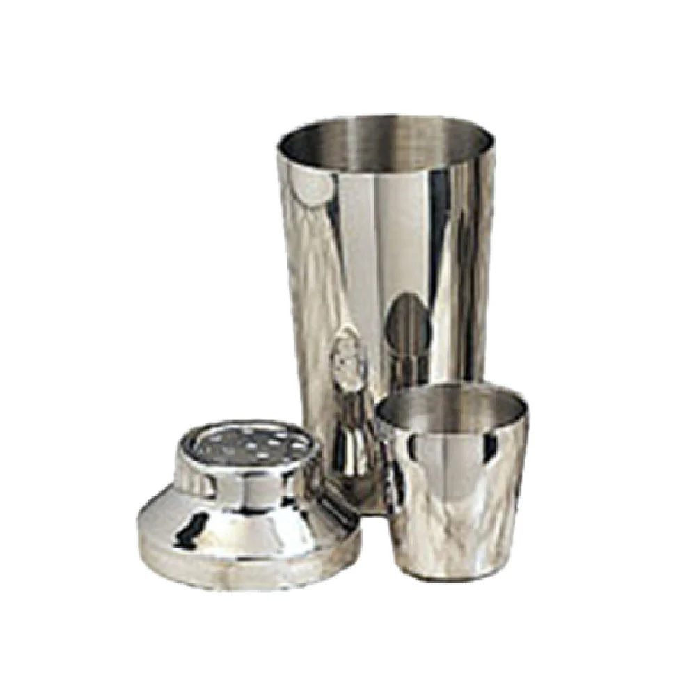 American Metalcraft CSJ108 8 Oz Stainless Steel 3 Piece Cocktail Shaker with Strainer Cap