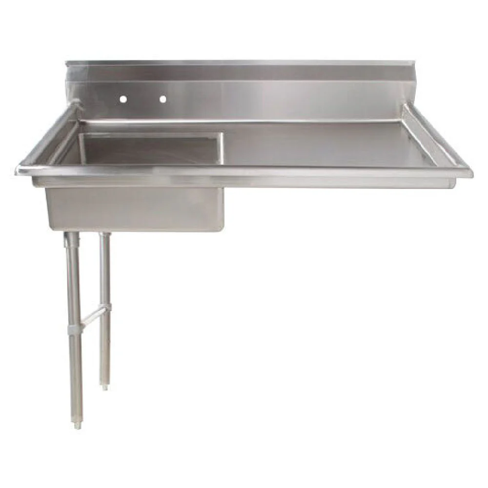Omcan 40189 50 Inch Soiled Dishtable Undercounter Stainless Steel with Sink