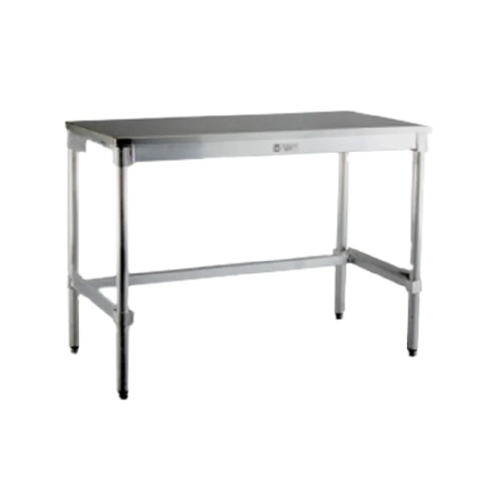 New Age Industrial 24SS72KD 72 Inch Aluminum Work Table with Stainless Steel Top