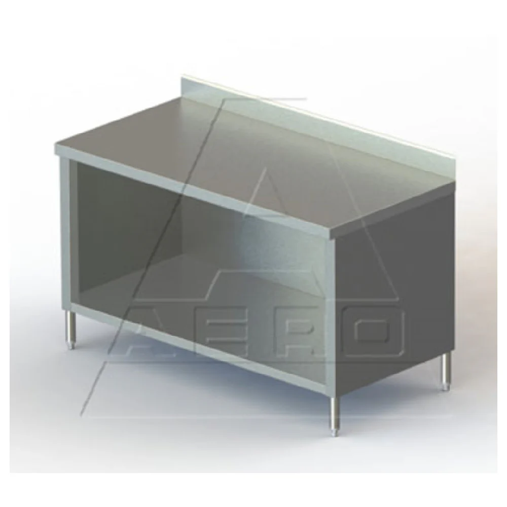 AERO Manufacturing 4TSBO-2472 72 Inch Economy Work Table Cabinet Base Open Front