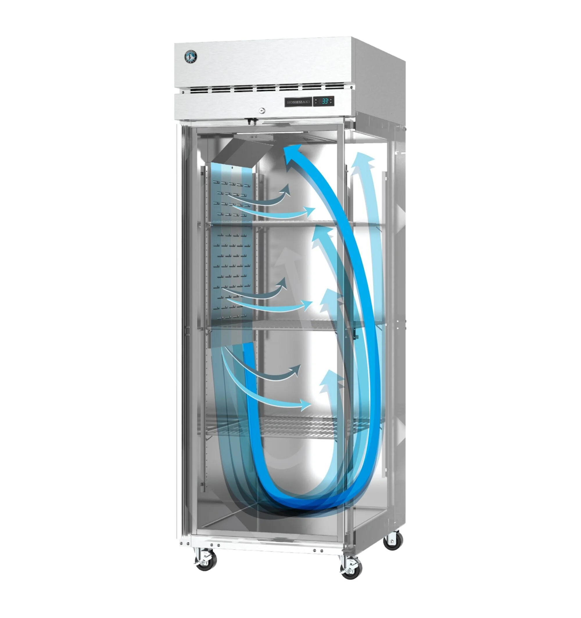 Hoshizaki R1A-FSL 27 Inch One-section Refrigerator Reach-in 23.1 cu ft with Digital Controls Hoshizaki R1A-FSL 27 Inch One-section Refrigerator Reach-in 23.1 cu ft with Digital Controls