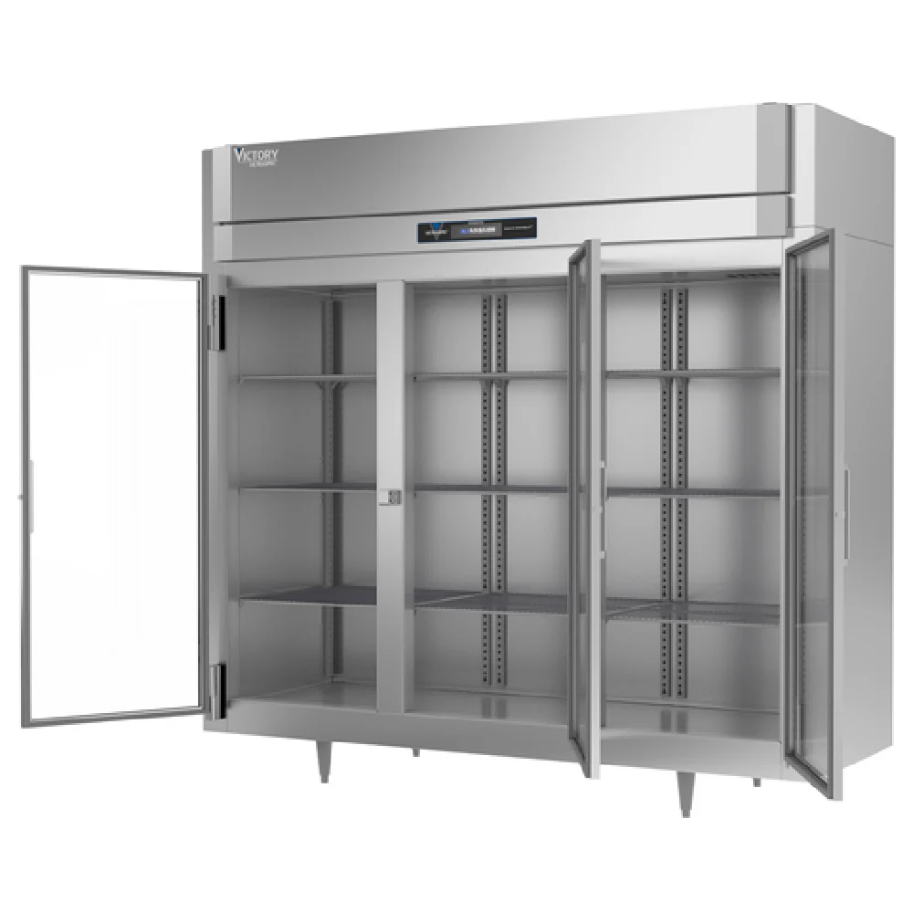 Victory RS-3D-S1-EW-G-HC 85 Inch Reach-in Refrigerator 74.16 cu ft Three Section with Glass Doors Victory RS-3D-S1-EW-G-HC 85 Inch Reach-in Refrigerator 74.16 cu ft Three Section with Glass Doors