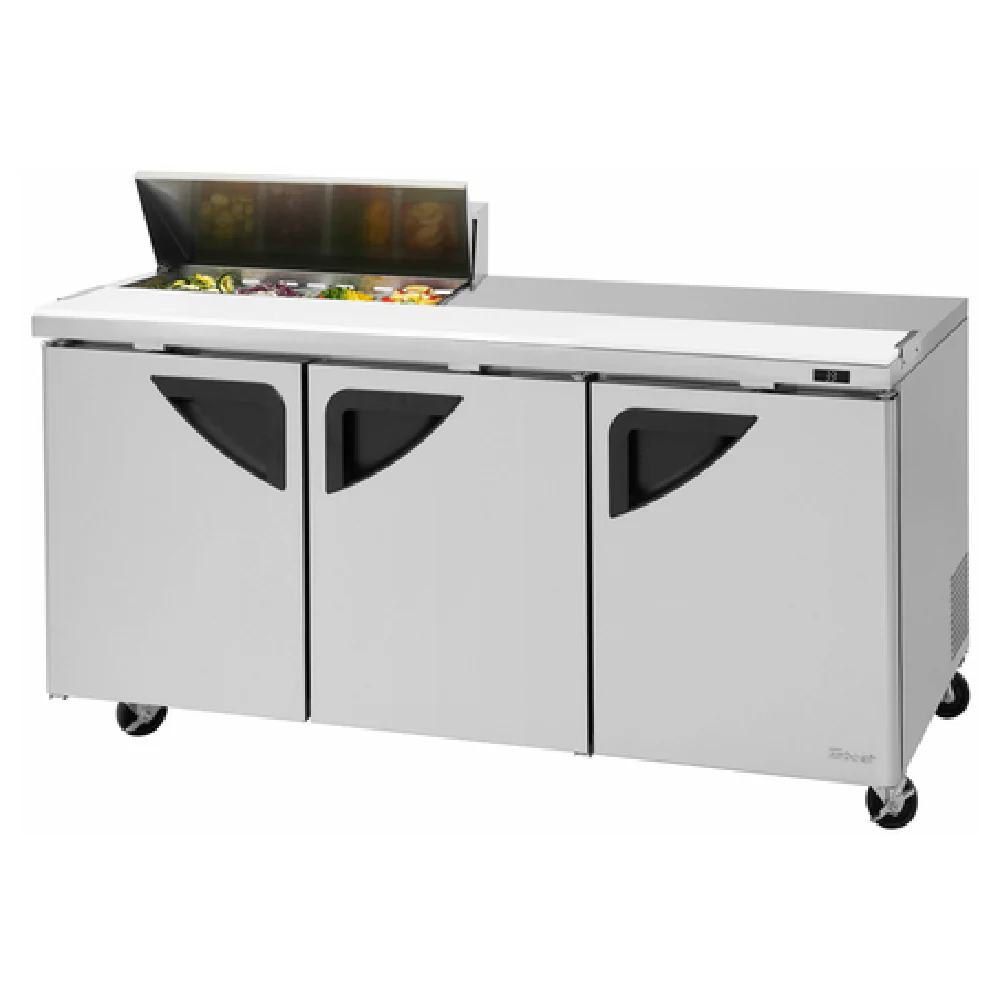 Turbo Air TST-72SD-08S-N(-LW) 72 Inch Super Deluxe Sandwich Salad Unit 23 Cu Ft