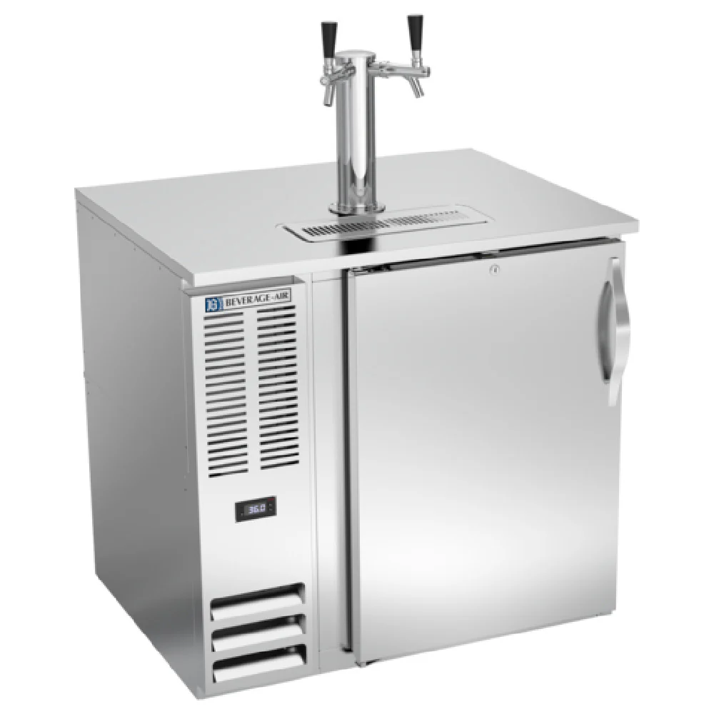 Beverage Air DD36HC-1-S 36 Inch Draft Beer Cooler with Dual Faucet Column Beverage Air DD36HC-1-S 36 Inch Draft Beer Cooler with Dual Faucet Column
