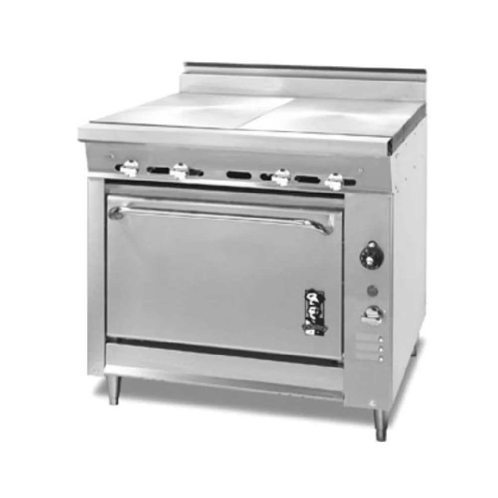 Montague Company V136-9ASE 36 Inch Heavy Duty Range Gas with 2 Hot Tops 120000 BTU