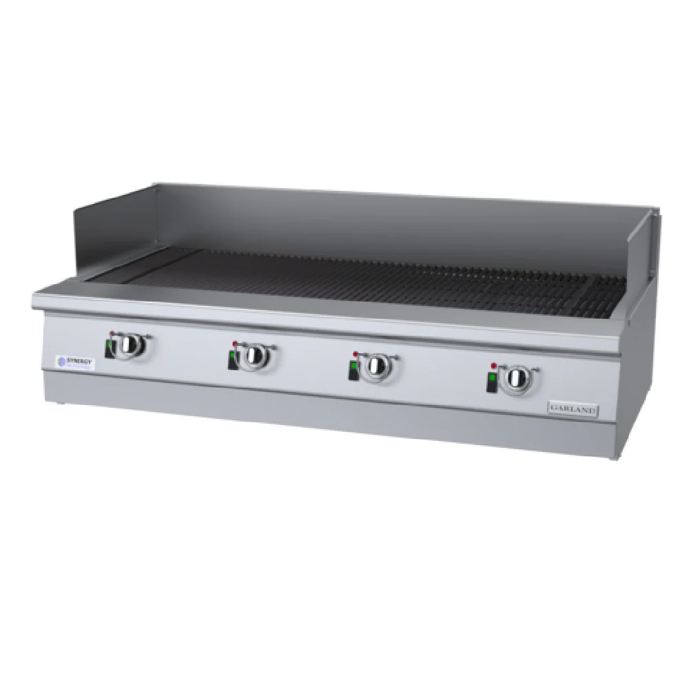 Garland GTXHP60 60 Inch Countertop Gas Charbroiler Heavy Duty 4 Burners 108000 BTU