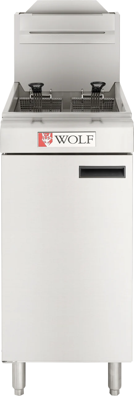 Wolf WF400-QS-COMMANDER_LP 15-1/2 Inch Gas Deep Fryer with Thermostat 120000 BTU Wolf WF400-QS-COMMANDER_LP 15-1/2 Inch Gas Deep Fryer with Thermostat 120000 BTU