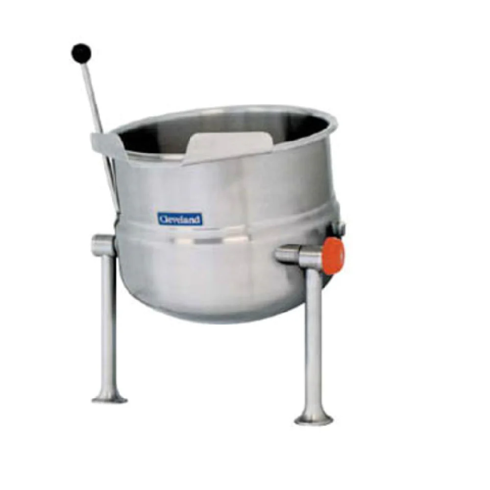 Cleveland KDT3T 3 Gallon Direct Steam Kettle Stainless Steel Countertop with Tilting Handle