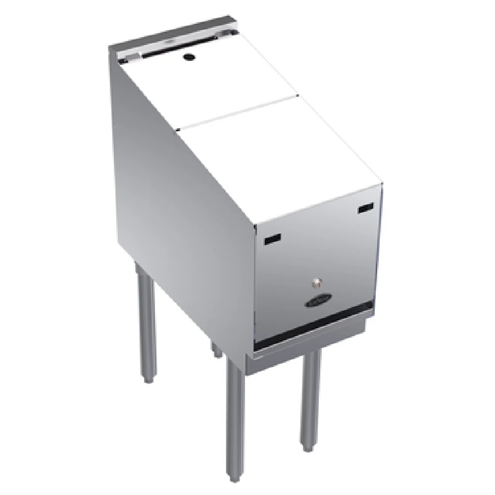 Krowne KR24-12RD-LC 12 Inch Underbar Liquor Bottle Display Unit with Removable Locking Cover
