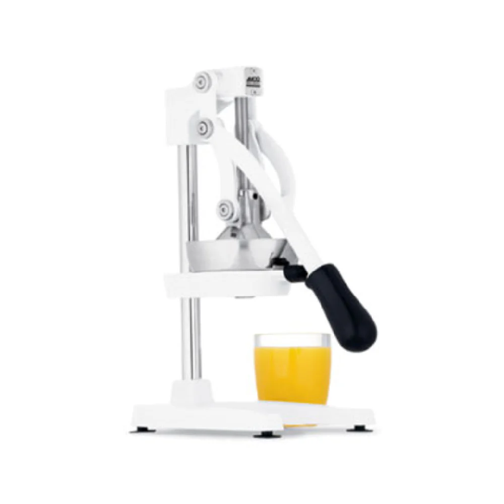 1880 Hospitality 97332 Lever Action Juicer 8-3/4 Inch Rubberized Handle Cast Iron White Enamel Finish 1880 Hospitality 97332 Lever Action Juicer 8-3/4 Inch Rubberized Handle Cast Iron White Enamel Finish
