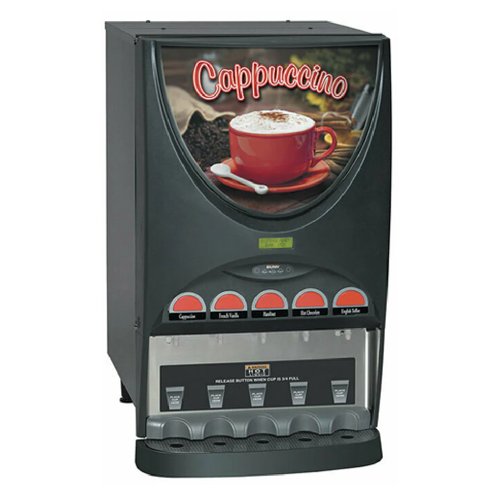 Bunn 37000.0000 19 Inch Electric Beverage Dispenser with (5) 8 Lb Hoppers