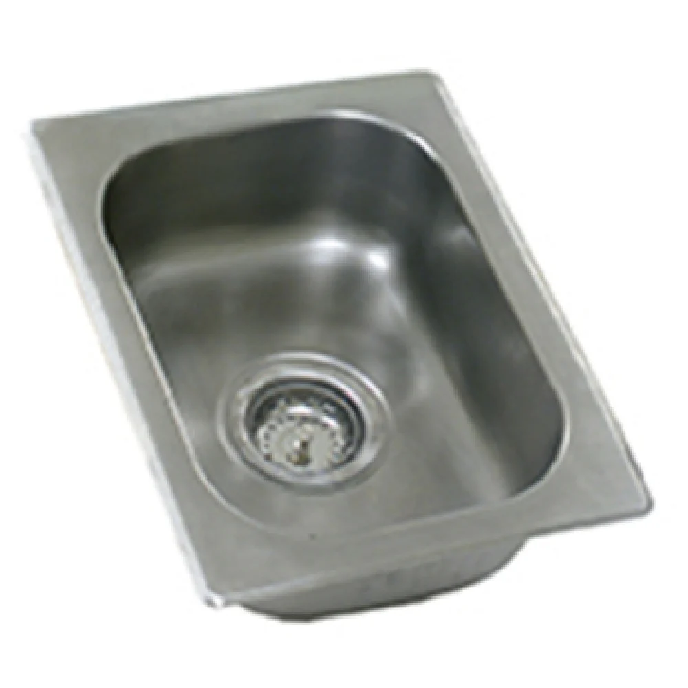 Eagle SR10-14-5-1-ND 10 Inch Self-Rimming Drop-In Sink Stainless Steel with Basket Drain Eagle SR10-14-5-1-ND 10 Inch Self-Rimming Drop-In Sink Stainless Steel with Basket Drain