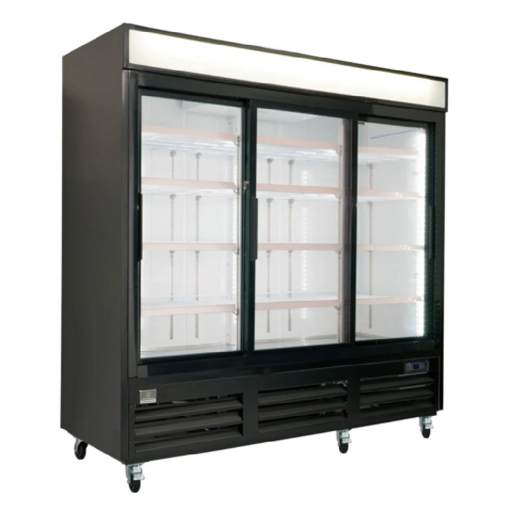 Kelvinator KCHGSM72R 83 Inch Gas Refrigerator Stainless Steel Black with Sliding Doors Kelvinator KCHGSM72R 83 Inch Gas Refrigerator Stainless Steel Black with Sliding Doors