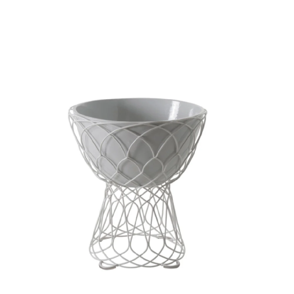 Emuamericas Llc E578 25 Inch Wrought Iron Terracotta Pot Vase Outdoor and Indoor