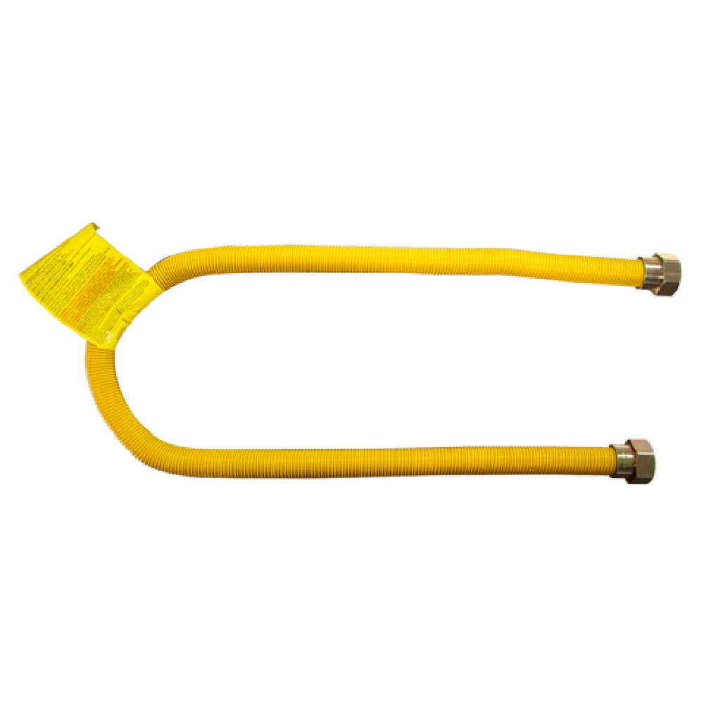 BK Resources BKG-SHC-7536-FF 36 Inch Length Gas Connector Hose Kit with Shut-Off Valve