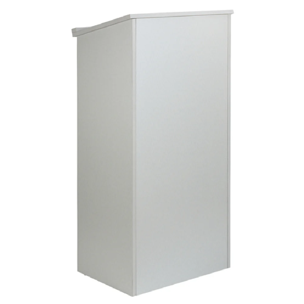 Alpine Industries ADI661-01-SIL 23 Inch Podium Lectern Floor Model Wood Silver Finish