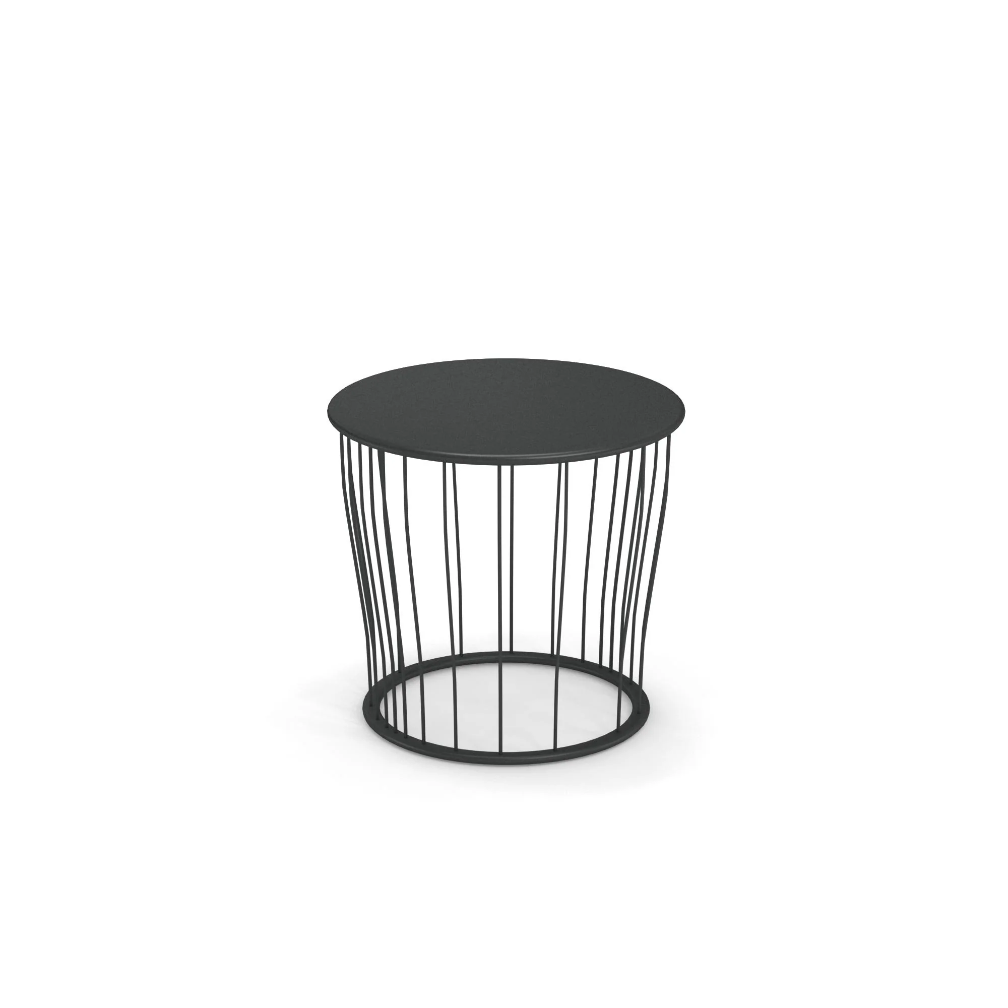 emuamericas llc E1088-22 32-1/2 Inch Round Side Table Indoor Outdoor Steel Wire Base