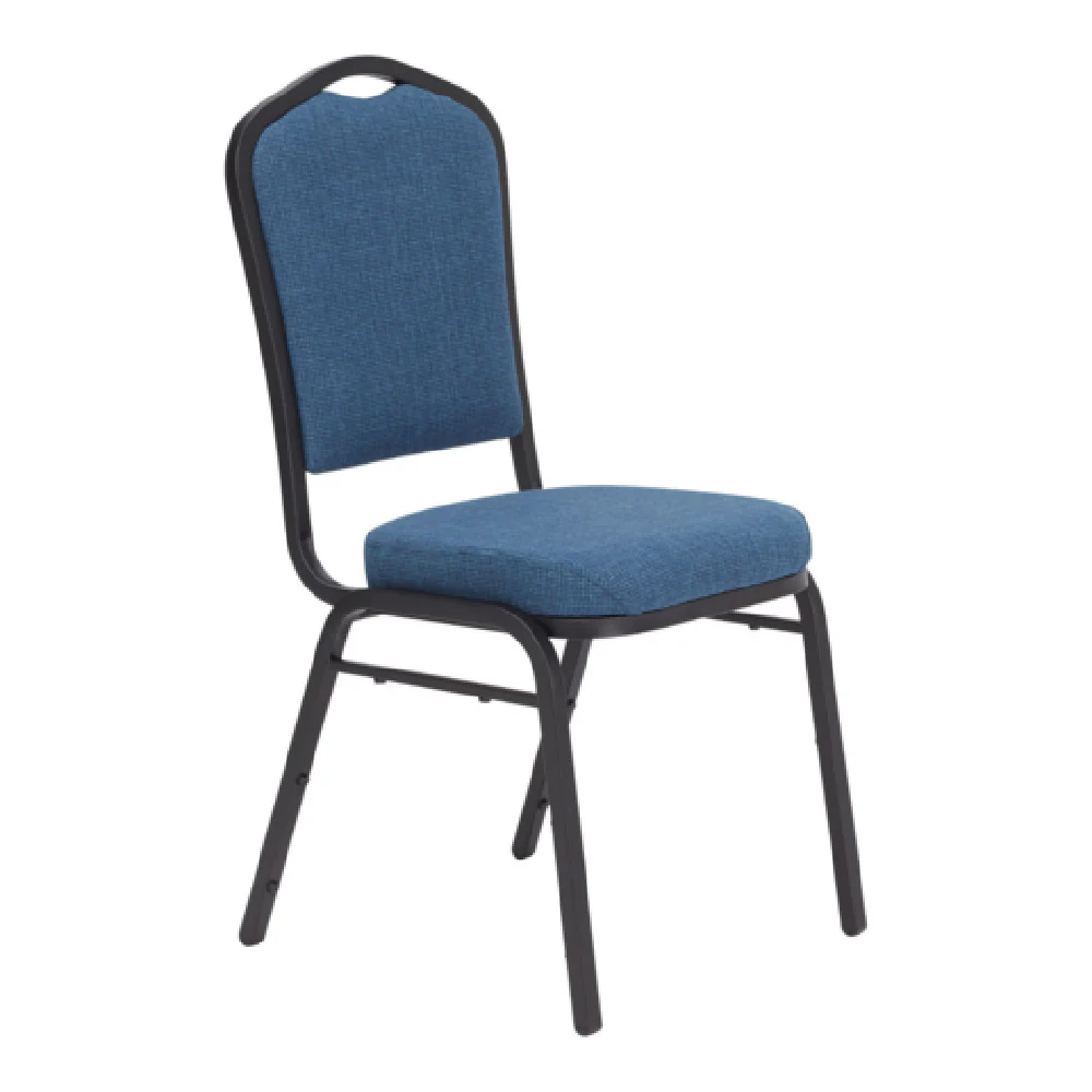 National Public Seating 9374-BT 17.75 Inch Chair Side Stacking Indoor with Vinyl Upholstered 300 lb Capacity