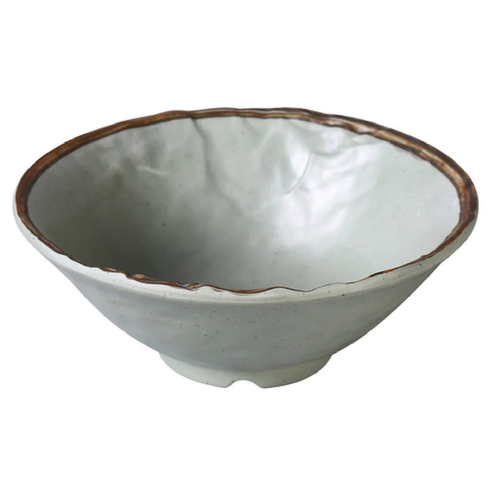 Yanco YO-5006 11 Oz Melamine Ramen Bowl 5-1/2 Inch Diameter Matte Green