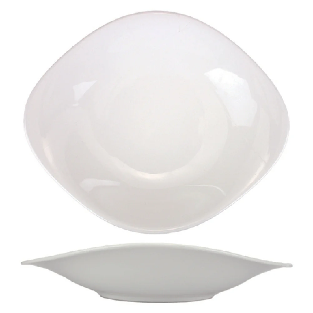 International Tableware VL-108 9-7/8 Inch Organic Oval Soup Salad Bowl Porcelain