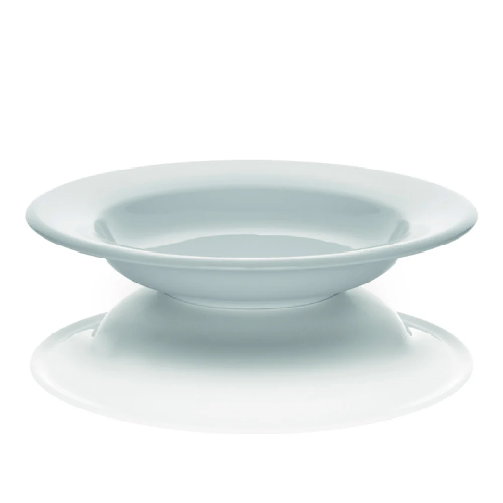 BauscherHepp 52.1001.0224 9.5 Inch Deep Plate White Porcelain - Round