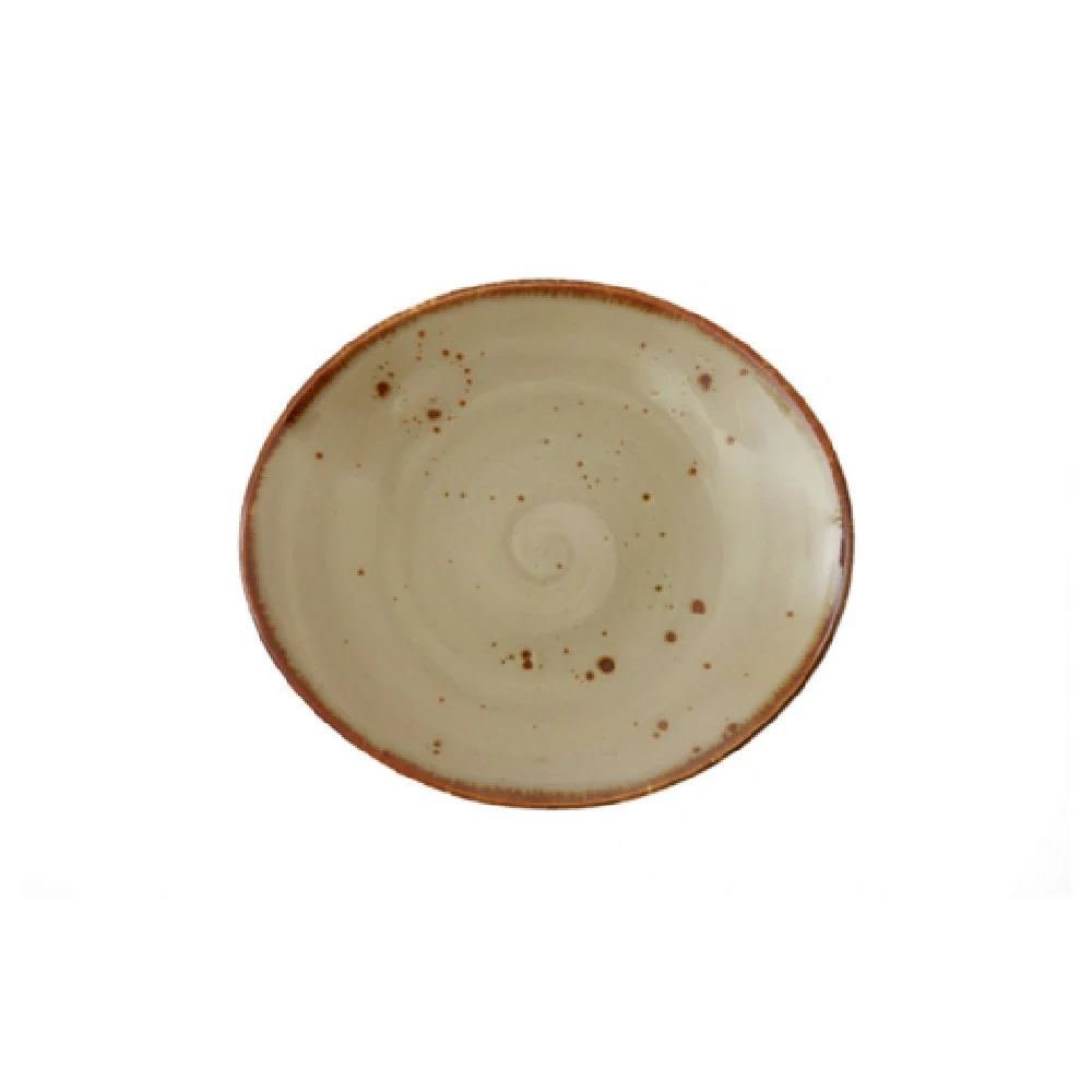 Fortessa TC7300.DV.4.222 8.5 Inch Oval Erthe Shiitake Samba Plate Ceramics Fortessa TC7300.DV.4.222 8.5 Inch Oval Erthe Shiitake Samba Plate Ceramics