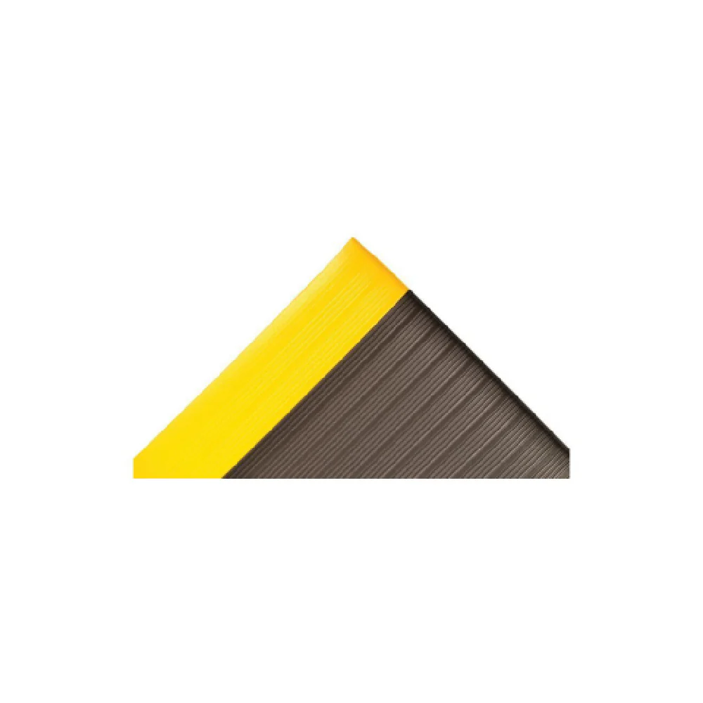 Notrax 410S0535BY 3' Anti-Fatigue Floor Mat Black/Yellow Ribbed Vinyl Notrax 410S0535BY 3' Anti-Fatigue Floor Mat Black/Yellow Ribbed Vinyl
