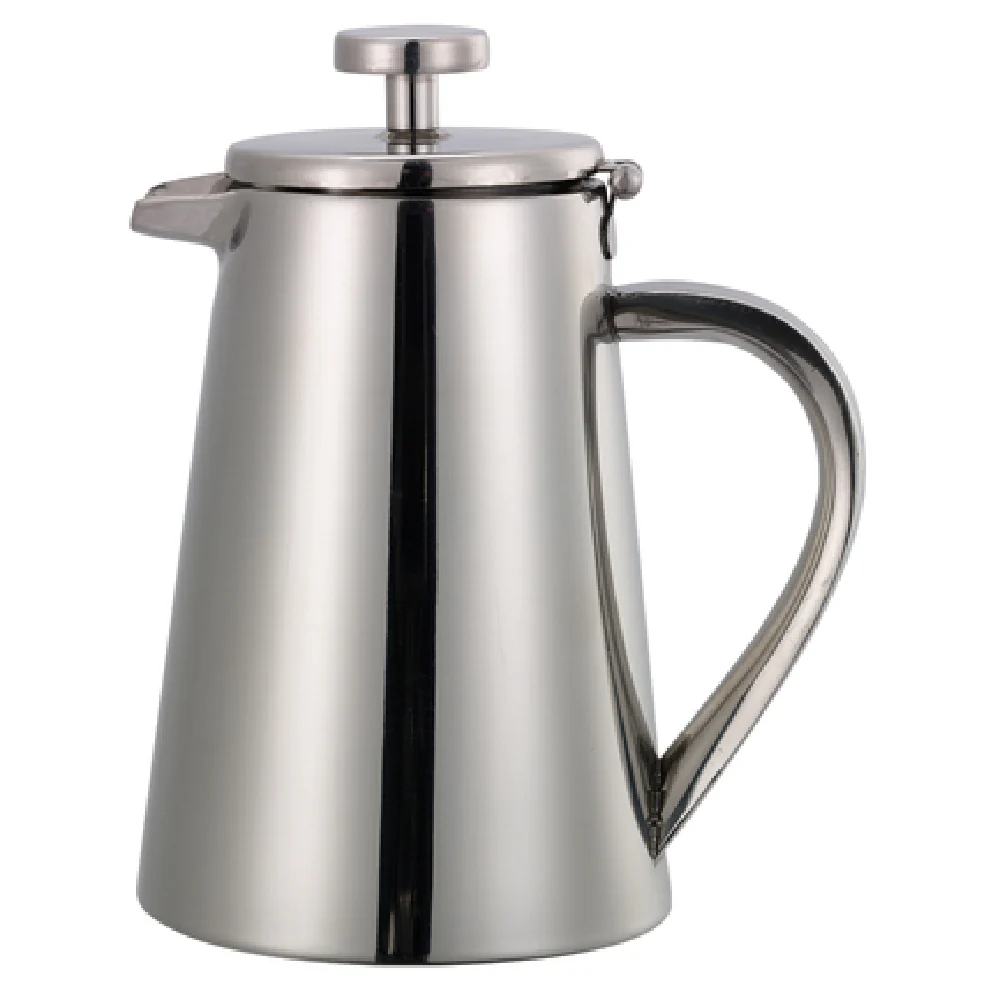 Service Ideas TSDW350SS 5 Inch .35 Liter Double Wall Insulated Tea Pot Stainless Steel with Flip Lid