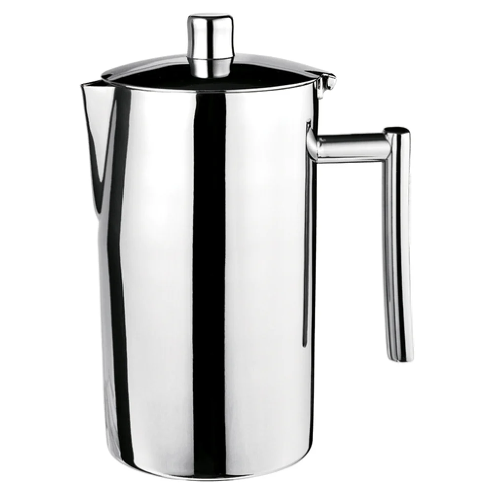 Steelite 53601S134 2.25 Quart Coffee Pot 7.5 Inch Stainless Steel with Lid Steelite 53601S134 2.25 Quart Coffee Pot 7.5 Inch Stainless Steel with Lid