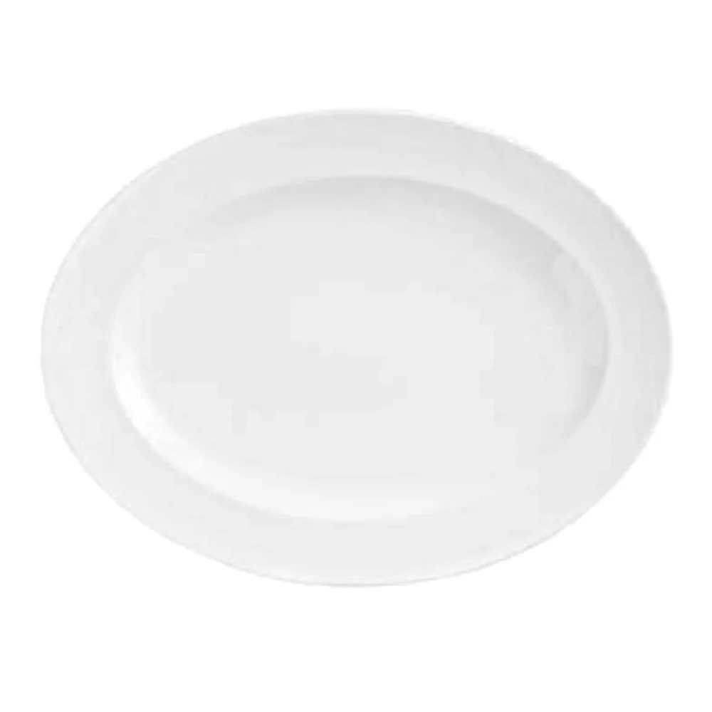 Libbey 905356831 13-1/2 Inch Platter Oval Porcelain White Royal Rideau Libbey 905356831 13-1/2 Inch Platter Oval Porcelain White Royal Rideau