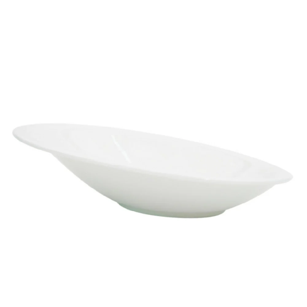 CAC China COL-26 16 Oz. Oval Bowl Porcelain Sheer for Foodservice CAC China COL-26 16 Oz. Oval Bowl Porcelain Sheer for Foodservice