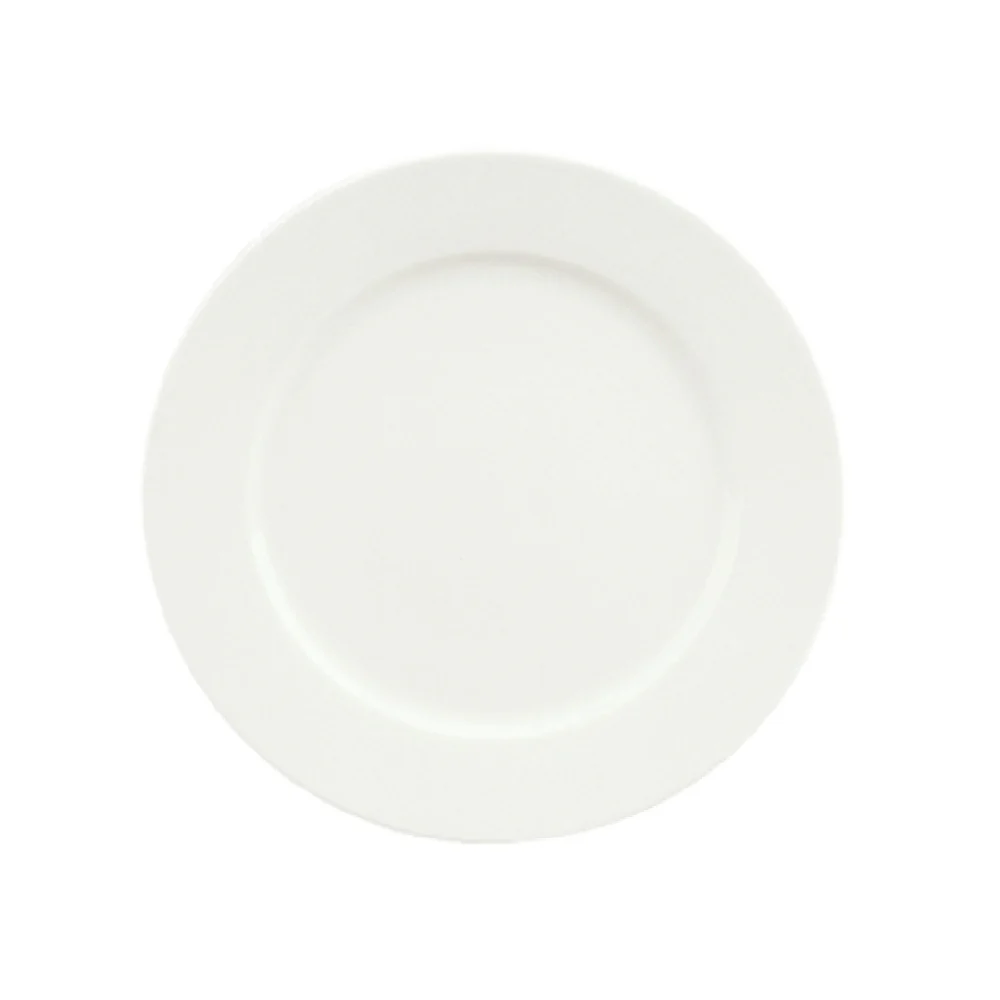 Libbey 9130031 12-3/8 Inch Diameter Round China Plate Porcelain with Wide Rim Libbey 9130031 12-3/8 Inch Diameter Round China Plate Porcelain with Wide Rim