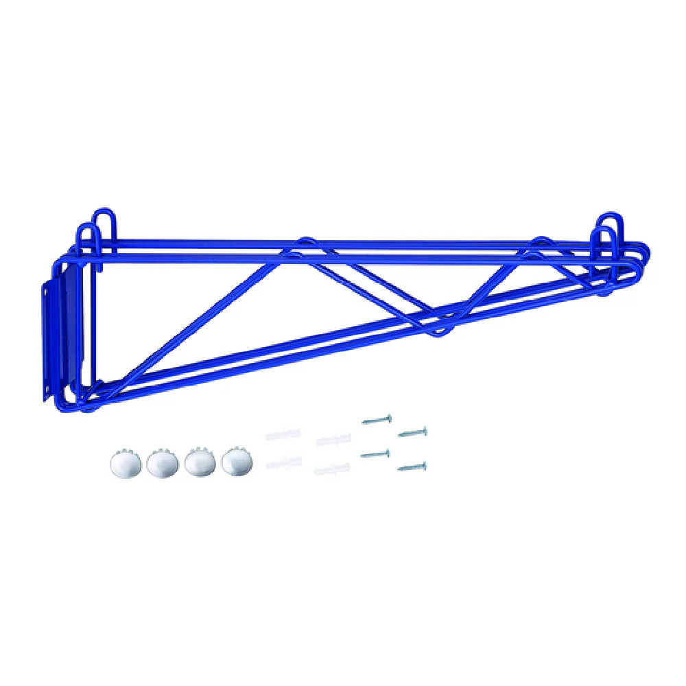 Hubert 30V-989 CenPro Double Wall Mounting Bracket For Blue Epoxy Wire Shelving