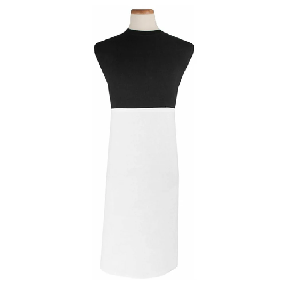 John Ritzenthaler Company CLWAWH-1 32 Inch Waist Bistro Apron White Cotton/Polyester