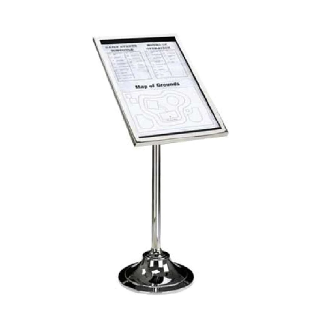 Forbes Industries 6834-PS 20 Inch Stand Polished Stainless Steel Freestanding Sign