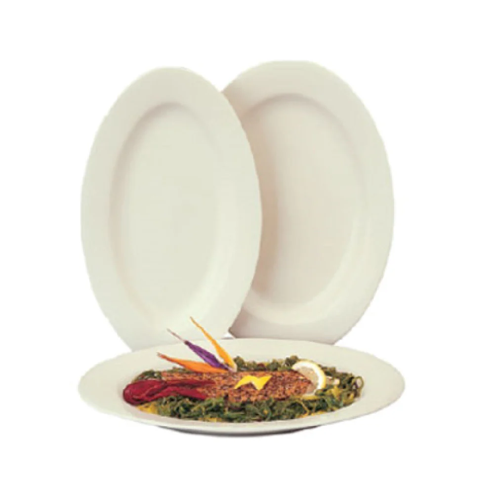 Steelite HL38200 15 Inch Narrow Rim Platter to Enhance Food Presentation