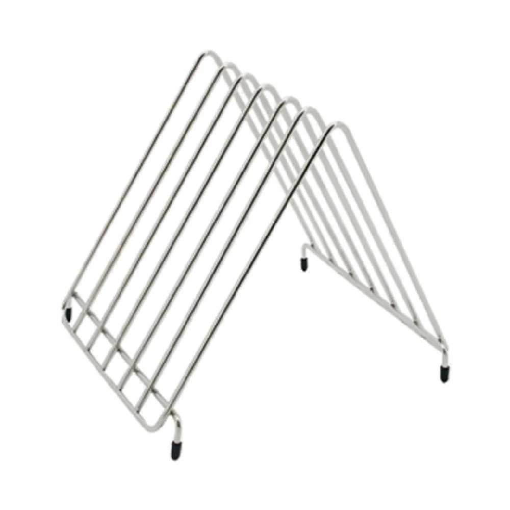CAC China CBRK-6S 15 Inch Cutting Board Rack Steel Non-Slip Rubber Feet