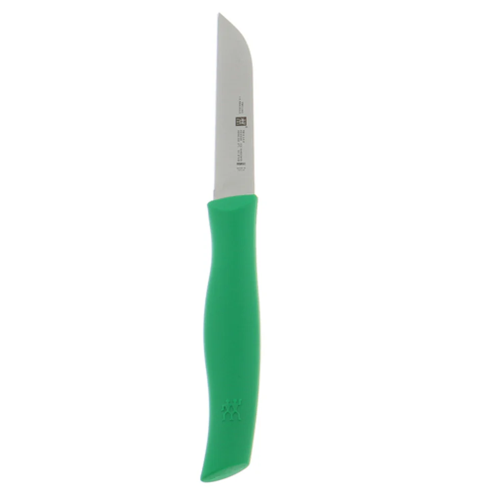 Zwilling 38094-081 3 Inch Stainless Steel Vegetable Knife Stamped Green Handle