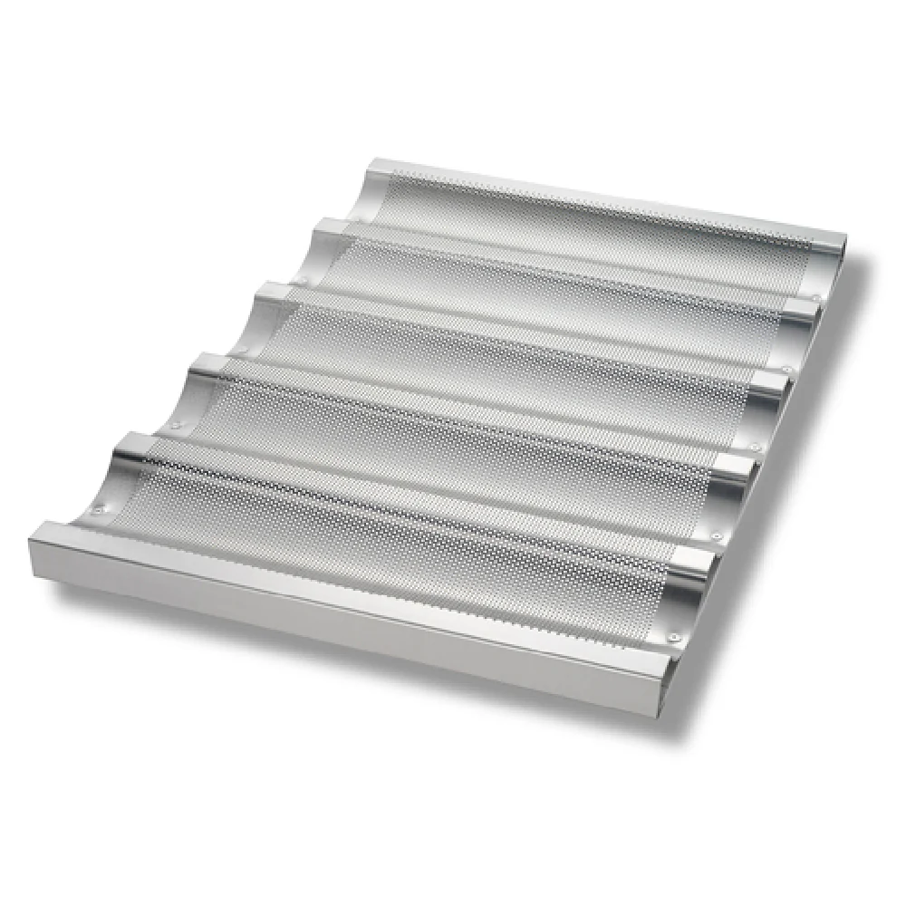 Chicago Metallic 45515 17 Inch Uni-Lock Baguette French Bread Pan with Aluminum