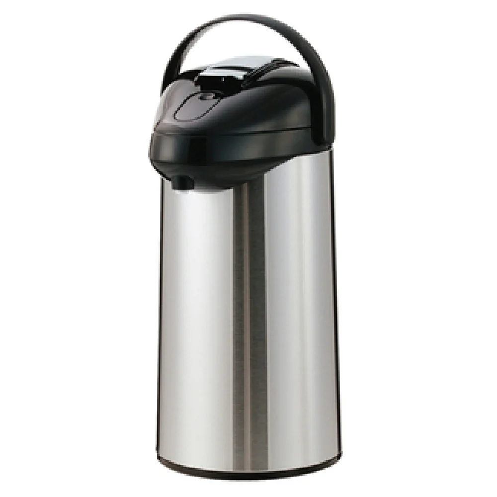 Service Ideas GLAL250 2.5 Liter Premium Airpot with Glass Liner Stainless Steel