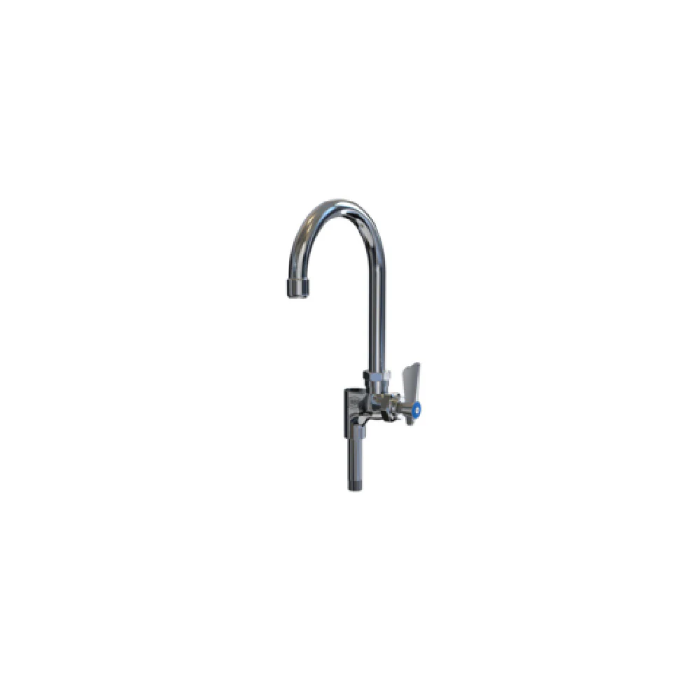 NBR Equipment P4AS5G Add-on Faucet 6 Inch Lead Free Brass Chrome Plated with Goose Neck Spout