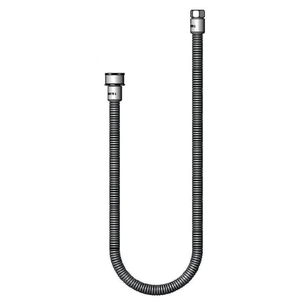 T&S Brass B-0044-H2A-SWV 44 Inch Flexible Hose with Pre-Rinse Swivel Stainless Steel T&S Brass B-0044-H2A-SWV 44 Inch Flexible Hose with Pre-Rinse Swivel Stainless Steel