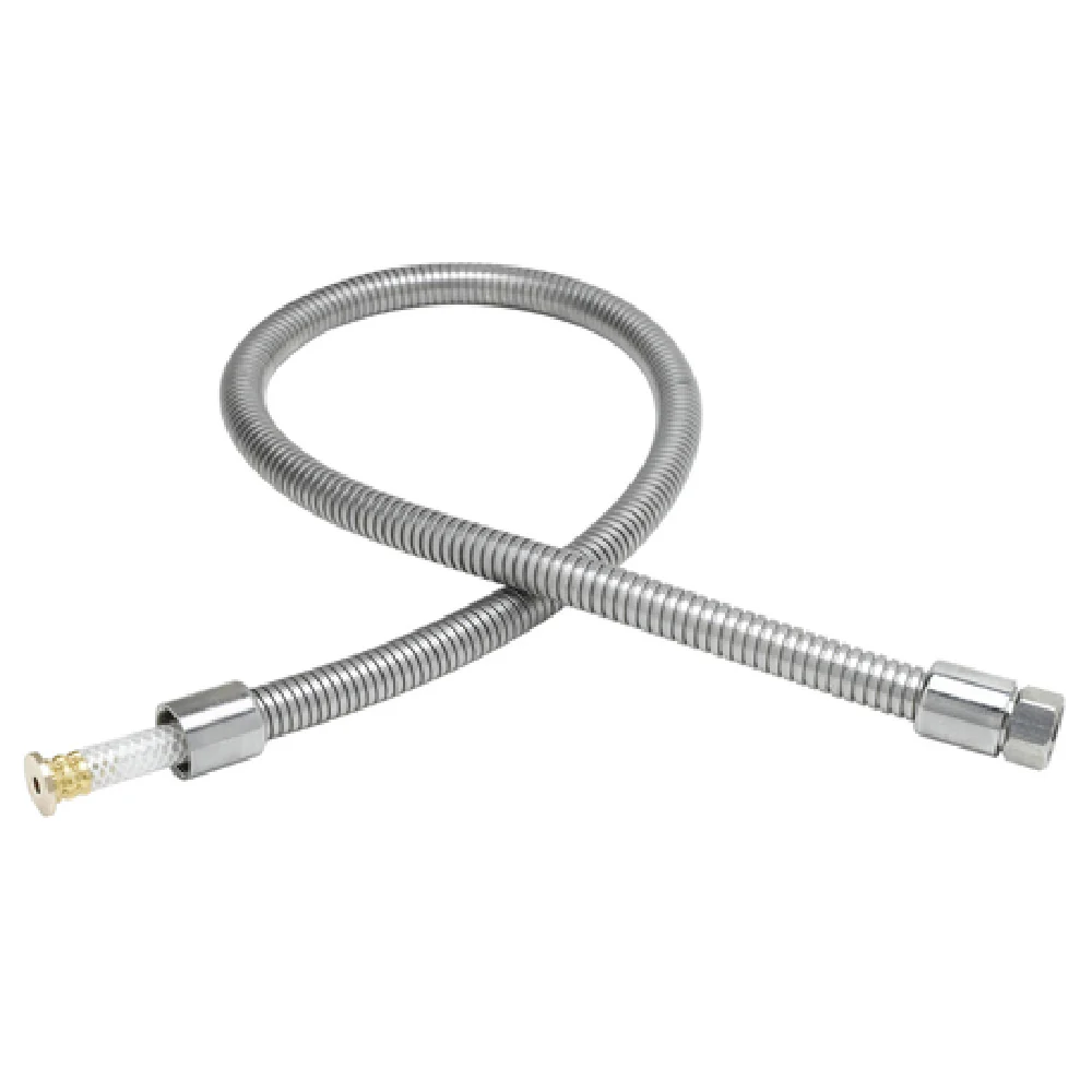 T&S Brass B-0050-H2A 50 Inch Flexible Hose with Stainless Steel Construction T&S Brass B-0050-H2A 50 Inch Flexible Hose with Stainless Steel Construction