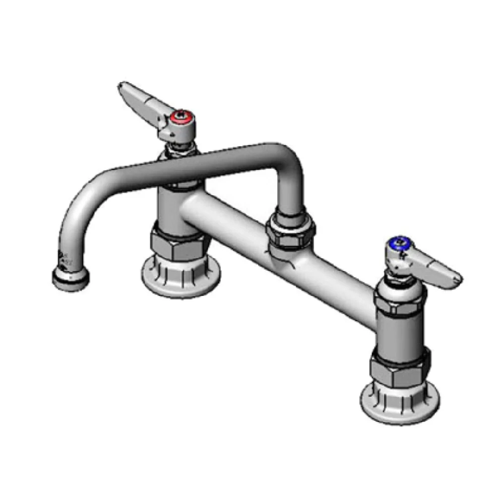 T&S Brass B-0220-060X 8 Inch Pantry Mixing Faucet with Lever Handles